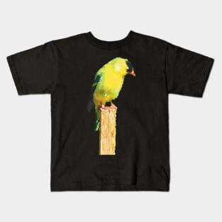 Goldfinch in the Garden Kids T-Shirt